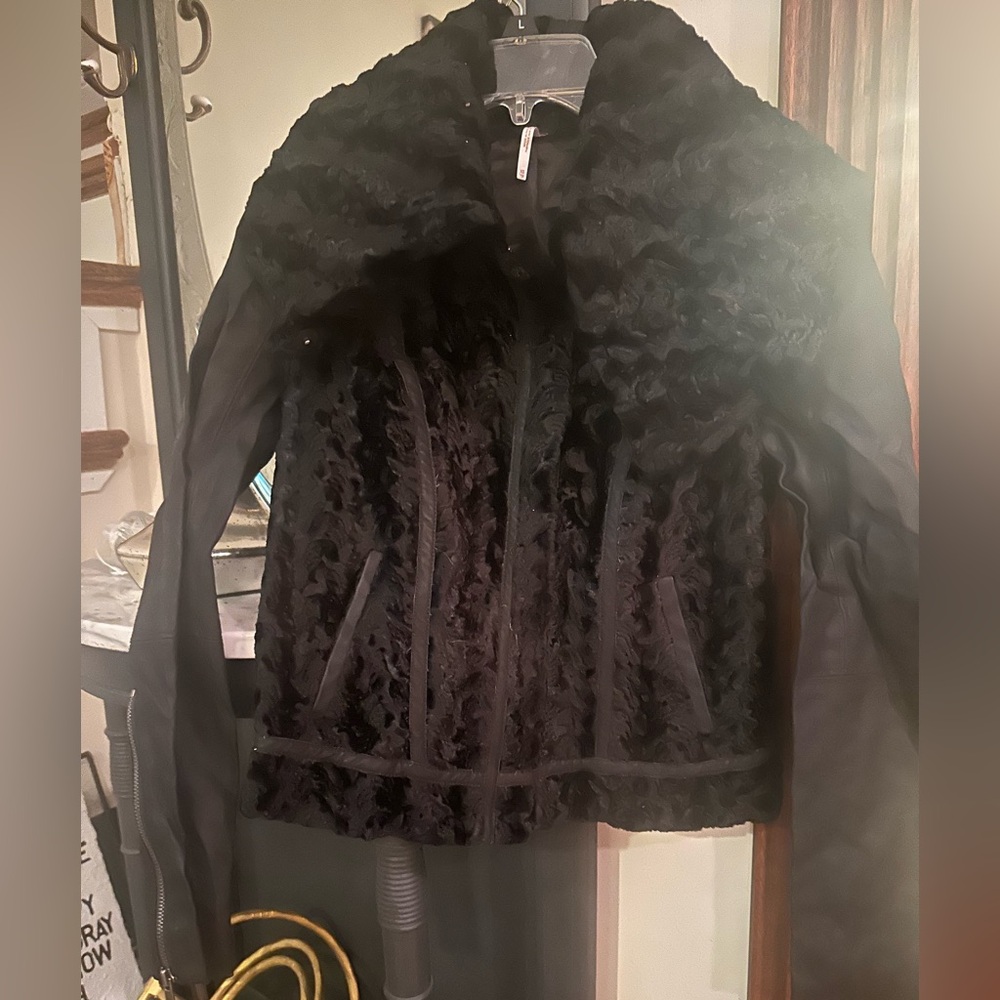 Anthropologie biker jacket coat